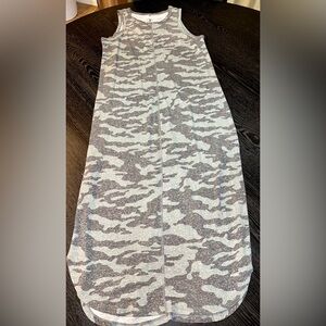 Thread & Supply Grey Camo Maxi Dress Large